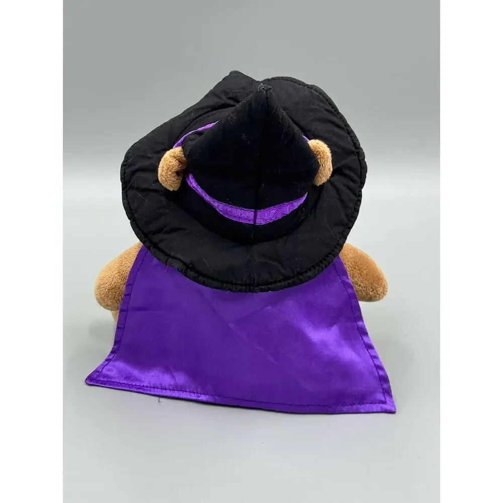 Hallmark Witch Bear Plush 8” Stuffed Animal Wearing Halloween Purple Cape
